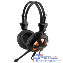 A4Tech HS-28-3 [567949] orange/Black {Гарнитура стерео} 1.8 м
