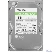 HDD 1Tb TOSHIBA S300 Surveillance 5400rpm 64Mb SATA3 3,5" HDWV110UZSVA"