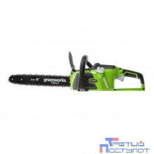 Greenworks GD40CS18 Цепная пила аккумуляторная, 40V, 40 см, бесщеточная,  до 1,8 КВт, без АКБ и ЗУ [2005807]