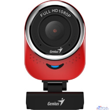 Web-камера Genius QCam 6000 Red {1080p Full HD, вращается на 360°, универсальное крепление, микрофон, USB} [32200002408]