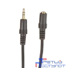 Exegate EX284943RUS Удлинитель звуковой ExeGate EX-CCA-423-1.5 (3.5mm Jack M/3.5mm Jack F, 1,5м, позолоченные контакты)