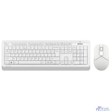 Клавиатура + мышь A4Tech Fstyler FG1012 клав:белый мышь:белый USB беспроводная Multimedia [1599042]