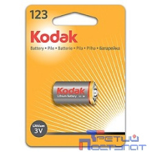 Kodak CR123(A) [ K123LA] (6/12/9000) ULTRA (1 шт. в упаковке)