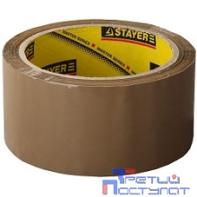 Лента STAYER "MASTER" клеящая,  коричневая, толщина 45 мк, 48мм х 60м [1207-50]