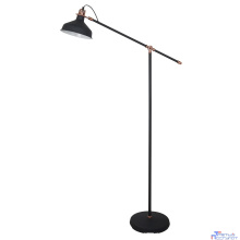 Camelion KD-425F  C62  черный + медь (Светильник напольный Amsterdam, 1х E27, 40Вт, 230В, металл)