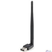 Gembird Сетевой адаптер WiFi 150 Мбит, с антенной, USB, 802.11b/g/n, RTL8188 (WNP-UA-010)