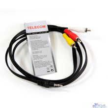 Telecom Кабель соединительный (TAV4545-1.5M) 3.5 Jack (M)/3 RCA (M) [6926123462270]