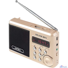 Perfeo мини-аудио Sound Ranger, УКВ+ FM, MP3 (USB/TF), USB-audio, BL-5C 1000mAh, шамп.золот (SV922AU) [PF_3185]