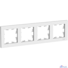 Systeme electric ATN000104 ATLASDESIGN 4-постовая РАМКА, универсальная, БЕЛЫЙ