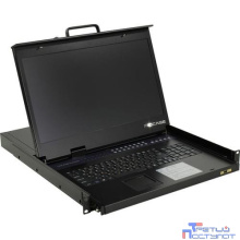 ProCase E1916HD Консоль однорельсовая , КВМ 16 порт, LCD 19'', single rail console KVM 16 port, LCD D-Sub, USB, разрешение 1920*1080, 16 кабелей