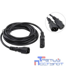 VCOM CE001-CU0.75-3M Кабель монитор - компьютер 220V (UPS -> устройство) VCOM <VDE> 3G*0.75mm (CE001-CU) 3м