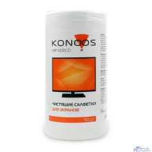 Konoos KBF-100ECO Салфетки для ЖК-экранов в банке, 100 шт.