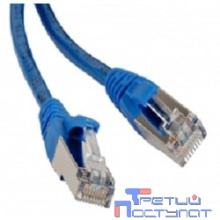Hyperline PC-LPM-STP-RJ45-RJ45-C5e-1M-LSZH-BL Патч-корд F/UTP, экранированный, Cat.5е, LSZH, 1 м, синий