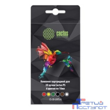 Пластик для ручки 3D Cactus CS-3D-UVPS-A УФ-полимер 6цв.
