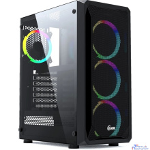 Powercase CMIZB-L4 Корпус Mistral Z4 Mesh LED, Tempered Glass, 4x 120mm 5-color fan, чёрный, ATX (CMIZB-L4)