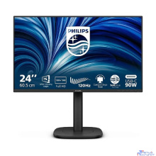 LCD PHILIPS 23.8" 24B2U3301 {IPS 1920x1080 120Hz 4ms 300cd HDMI DisplayPort 4xUSB USB-C(90W) RJ-45 2x2W Tilt Swiv HAS Pivot Internal Vesa}