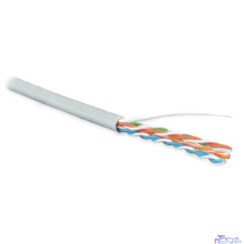 Hyperline UUTP4-C5E-S24-IN-LSZH-GY-305 (305 м) Кабель витая пара, неэкранированная U/­UTP, категория 5e, 4 пары (24 AWG), одножильный(solid), LSZH, нг(С)-HF, -20°C – +75°C, серый