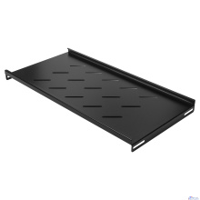 NEOMAX Полка 19"1U, для настенного шкафа 600*350; глубина полки 250мм,ширина 500 мм; цвет черный (NM-SHF-1U35-102)