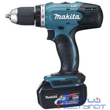 Makita DDF453RFE Дрель аккумуляторная [DDF453RFE]  {18В,2х3Ач Li-ion,БЗП-13мм,0-400\1300об\м,42\27Нм,1.8кг,чем}