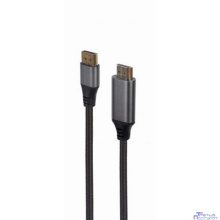 Кабель DisplayPort-HDMI Cablexpert, 4K, 1.8м, 20M/19M, черный, экран, пакет (CC-DP-HDMI-4K-6)