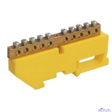 Iek YNN10-812-10D-K05 Шина PE "земля" на DIN-изол ШНИ-8х12-10-Д-Ж ИЭК