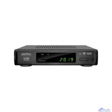 Perfeo DVB-T2/C приставка "LEADER" для цифр.TV, Wi-Fi, IPTV, HDMI, 2 USB, DolbyDigital, пульт ДУ [PF_A4412]