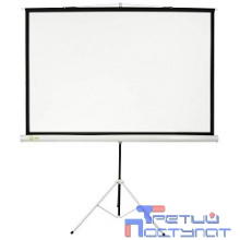 Экран Cactus Triscreen CS-PST-124x221 124.5 x 221см 16:9 напольный рулонный белый/черный