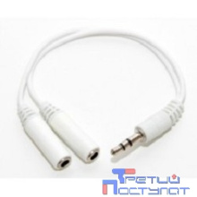 5bites AA-3MF2-02WH Кабель-5bites Адаптер  3.5 Jack/M - 2*3.5 Jack/F