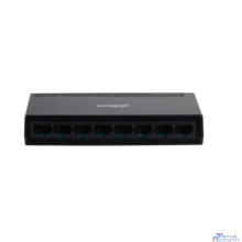 DAHUA DH-PFS3008-8GT-L 8-портовый гигабитный неуправляемый коммутатор, 8xRJ45 1Gb, коммутаця 16 Гбит/с, MAC-таблица 2K, пластик