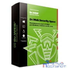 BHW-B-12M-2-A3(A2) Dr. Web Security Space, картонная упаковка, на 12 месяцев,  на 2 ПК (350931, 352409)