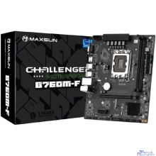 MAXSUN MS-Challenger B760M-F (Socket 1700, mATX, 2*DDR4, VGA/HDMI, 3*SATA3, 1*M.2, 1xPCI-E x16 /1xPCI-E x, 4*USB 2.0, 2*USB 3.2 Gen1 , LAN 1*1G, RTL)