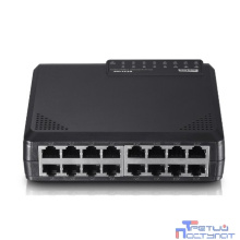 Netis ST3116P Коммутатор, неуправляемый 16-портовый 10/100 Мбит/с, 16 порта RJ45 10/100 Мбит/с, настольный, пластиковый корпус