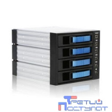 Procase A3-304-SATA3-BL (синий), {Hot-swap корзина 4 SATA3/SAS, 6Gb, 3x5.25, 1xFAN 80x15mm}