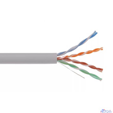 Кабель витая пара Bion BCL-U5510-181 U/UTP, кат.5e, 4x2x0,51 мм AWG 24, медь, одножильный, PVC, для внутренней прокладки, 305м, серый