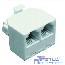Rexant (03-0102) Двойник компьютерный UTP RJ-45(8P8C) (штекер - 2 гнезда)