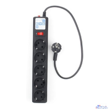 PowerCube Фильтр-удлинитель 0.5м, 5 розеток,10А (SPG5-С1), черный графит {20850}