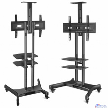 ONKRON TS1552 чёрная 2 полки для AV в комплекте