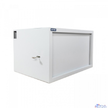 NTSS Шкаф настенный антивандальный пенал NTSS WAP 6U 600*400мм, 2 профиля 19, сварной, серый RAL 7035 NTSS-WAP6U6040