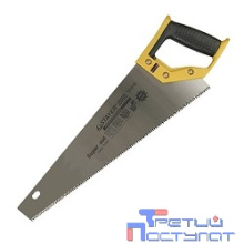 Ножовка STAYER "SUPER CUT" по дереву, 2-комп. пластиковая ручка, 3D-заточка, закаленный зуб, 7 TPI (3,5мм), 400мм [1512-40_z01]