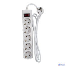 CBR Сетевой фильтр CSF 2505-1.8 White PC, 5 евророзеток, длина кабеля 1,8 метра, цвет белый (пакет)