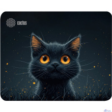 Коврик для мыши Cactus Black Cat 250x200x3мм (CS-MPC-D09S)