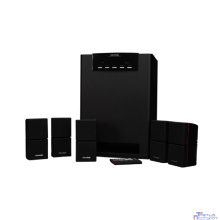 Microlab X15BT {5.0, Вых. мощ: 90 Вт + 16 Вт * 5 (RMS), Гарм искаж: < 0,3% (1 Вт на 1 кГц), Част хар-ка: 20 Гц - 20 кГц, Отношение сигнал/шум: > 80 дБ}
