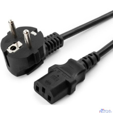 Filum Кабель питания CEE 7/7- С13, 3х0.75мм, 220В, 10A, чёрный, 0.6м [FL-PC10-EU-C13-0.6M](873339)