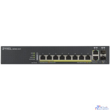 ZYXEL GS1920-8HPV2-EU0101F Гибридный Smart PoE+ коммутатор NebulaFlex GS1920-8HPv2, 8xGE PoE+, 2xCombo (SFP/RJ-45), бесшумный, бюджет PoE 130 Вт, автономное/облачное управление