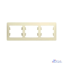 Systeme electric GSL000203 GLOSSA 3-постовая РАМКА, горизонтальная, БЕЖЕВЫЙ