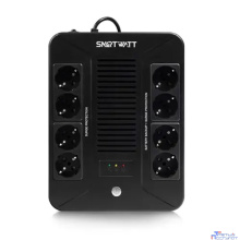 SMARTWATT UPS SAFE PRO 1000 {линейно-интерактивный,1000/600 ВА/Вт, напольный/настенный, LED индикация, Shuko CEE7/4 - 8 шт. (4 шт. с резервным питанием, 4 шт. - сетевой фильтр}