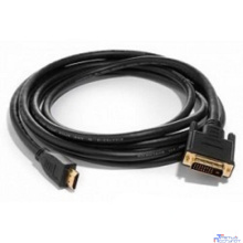 Bion Кабель HDMI - DVI-D 19M/19M, двунаправленный, экран, позолоченные контакты, 1.8 м, черный [BXP-CC-HDMI-DVI-018]