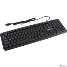 Exegate EX279938RUS Клавиатура Exegate LY-331L2, <USB, шнур 2,2м, черная, 104кл, Enter большой>, Color box