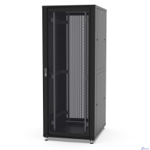 Шкаф напольный 19", 42U Filum FL-NT-42810PP2M-BK NETWORK (ШхГхВ) 800x1000x1987 мм, двери: перфорированная/перфорированная, цвет черный RAL9005