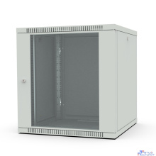 Шкаф настенный 19", 12U Filum FL-WB-1266GM-GY Wall Box (ШхГхВ) 600x600x623 мм, дверь стеклянная, цвет серый RAL7035